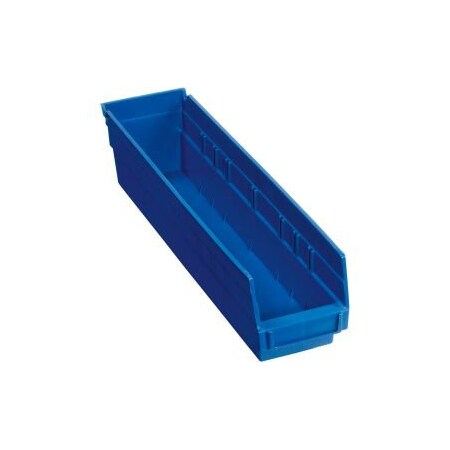 Quantum Storage Systems Nesting Storage Shelf Bin, Blue, 12 PK QSB103BL